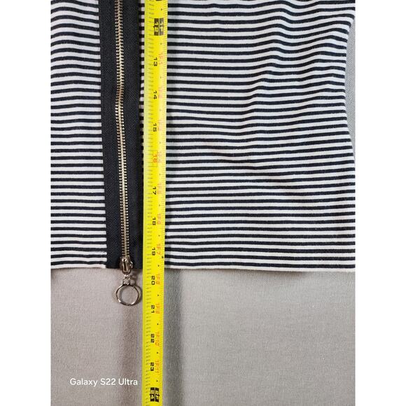 Energie Womens Tank Large Striped Full Zip Racer Back Vintage Y2K 90s - Picture 5 of 5
